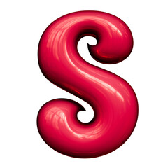 Alphabet, Number and Symbol 3D render Luminous Lime Digital Powerup 