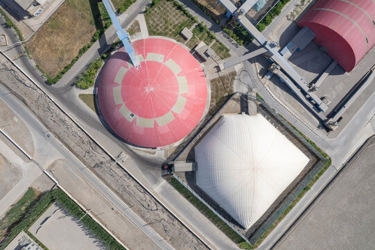 Aerial View of a Large-Scale Industrial Chemical Complex