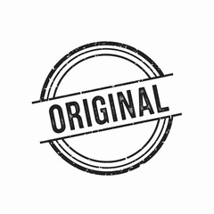 Grunge rubber stamp with the text original