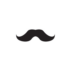 Italy Mustache Vector Icon - Italian Style Moustache Symbol