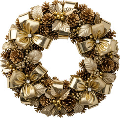 Luxury Christmas Wreath Collection on White Background