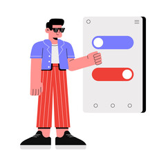 Dark Mode PNG image on Transparent Background.