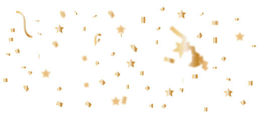 Vibrant Celebration Confetti Dynamic Abstract Pattern of Scattered Shapes, Golden Ribbons, and Festive Elements for New Year 2026, Birthdays, and Joyous Event Design Backgrounds.