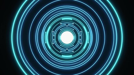 Futuristic Blue Cyan Glowing Circles Data Tunnel Loop Animation Abstract Technology Background Video
An abstract animated background featuring a tunnel of glowing blue and cyan circles. - Powered by Adobe
