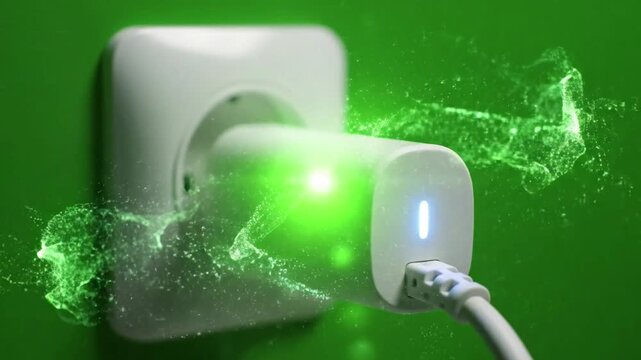 Smart home device control with smart plug in hallway: status effect videos Mission Smart Home Devices (real life environments) style