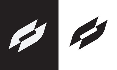 simple and modern S logo design template elements