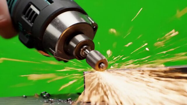 Material texture reveal with rotary tool deburring with rotary effect videos Mission Cordless Power Tools style featuring power