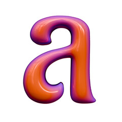 Alphabet number and symbol 3D Word Title Luminous Minty Digital Sphere