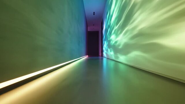 Mood Lighting Hallway Ambiance with smart light strip in hallway: effect videos Mission Smart Home Devices style featuring smart home