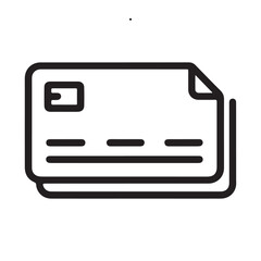 Obraz premium Credit Card Icon - Payment Method and Financial Transaction Symbol