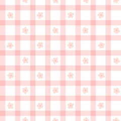 Seamless floral pattern with vintage pink flowers and ditsy blooms. Perfect for spring fabric, cottagecore prints, and feminine textile designs with delicate botanical elements.