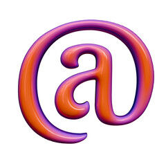 Alphabet number and symbol 3D Word Title Luminous Minty Digital Sphere