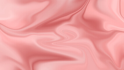 Coral Pink Satin Fabric Texture Smooth Background