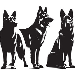 The Shape of a Good Dog  or dog silhouette