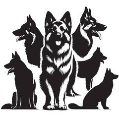 The Shape of a Good Dog  or dog silhouette