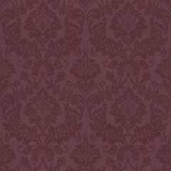 Burgundy Damask Fabric Texture