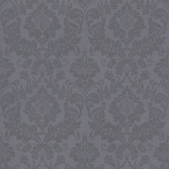 Gray Damask Fabric Texture