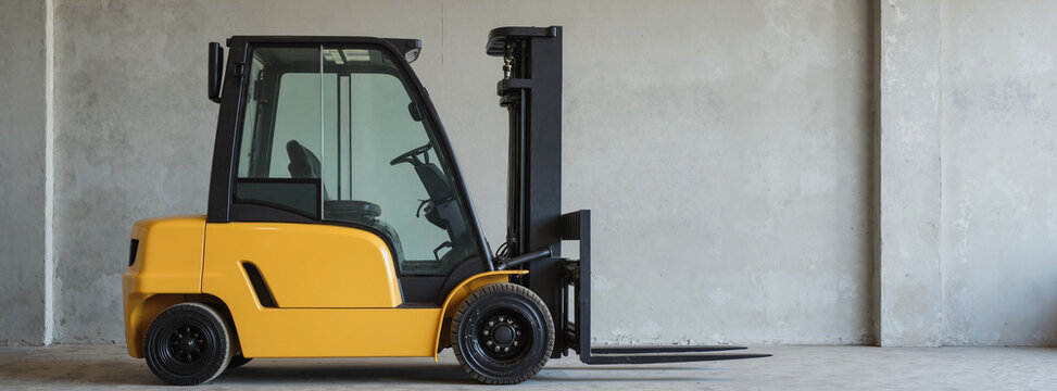 Electric Forklift – Modern Warehouse Machinery for Sustainable Industrial Logistics and Eco-Friendly Transportation Solutions - Powered by Adobe
