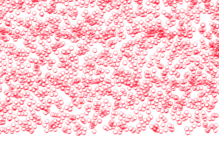 Red circular abstract pattern on a black background illustration