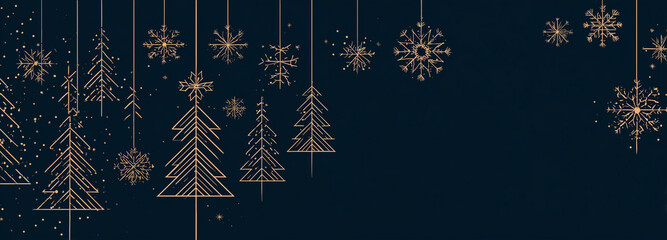 Christmas background. Winter banner