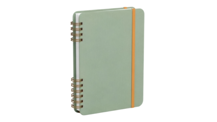 Isolated spring notebook for work or home projects, diary, agenda, list of tasks, sketchbook