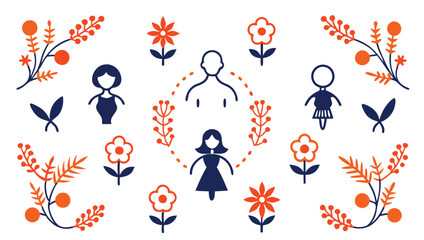 celestial gifts moons stars cookies and presents design 