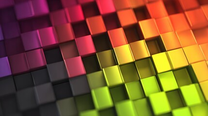 Glow technology blocks modern abstract background with luminous geometric shapes, digital innovation concept, futuristic data flow and network structure for creative technology and business themes