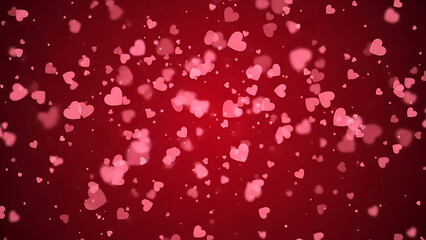 Valentine romantic background wallpaper red hearts solid background
