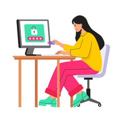 Protection Key PNG image on Transparent Background.