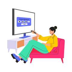 Logging Password PNG image on Transparent Background.