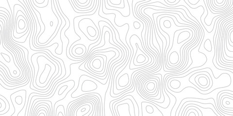 Abstract topographic wavy design. seamless flowing curve lines on white background. minimal contour line art pattern. terrain lines background. elevation contour map inspired vector design.