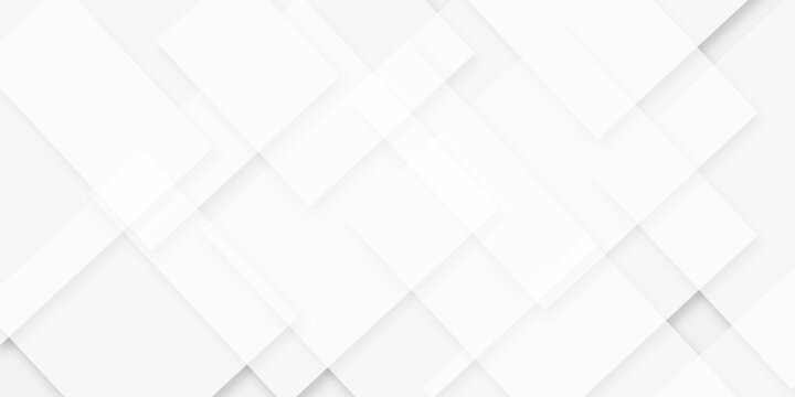abstract architectural background with lines. white transparent background in squares shapes random geometric pattern. soft light white paper rectangle design.
