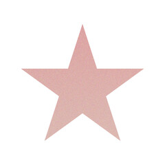 Obraz premium ​Abstract Grainy Gradient Star PNG. Single Five Pointed Star Icon with Retro Noise Texture. Trending Y2K Aesthetic Design Element for UI/Web Graphic 