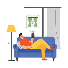 Smart Grocery Management PNG image on Transparent Background.