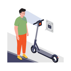 AI Powered Food Delivery PNG image on Transparent Background.