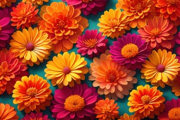 Fototapeta premium Vibrant Floral Arrangement