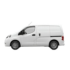 Delivery Van Vehicle on Isolated Transparent Background
