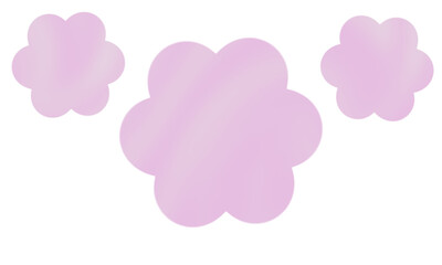 Soft Pastel Lilac Organic Shapes – abstract floral gradient elements for feminine branding and beauty backgrounds