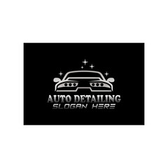 car detailing logo template, with a very simple and elegant design