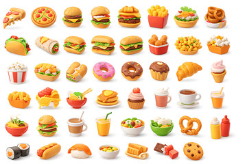 Food icons set