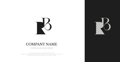 Initial RB Logo Design Elegant