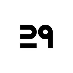 Forward progress number twenty nine silhouette vector illustration