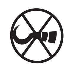 No hook icon for professional Graphic.