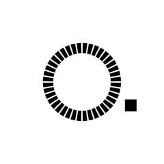 Circular calendar with orbiting leap day silhouette vector illustration