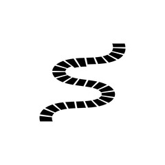 Calendar path with leap transition silhouette vector illustration