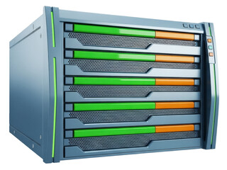 Isolated digital server cabinet, data center network equipment for information processing