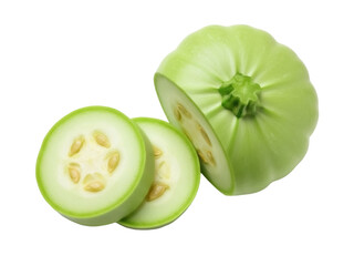 Isolated pattypan squash slices arrangement, edible vegetable, food, culinary, ingredient