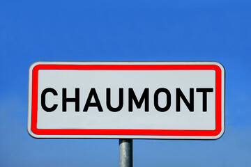 Obraz premium place-name sign Chaumont