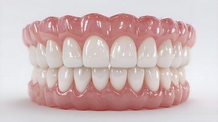 Dental model of human teeth isolated