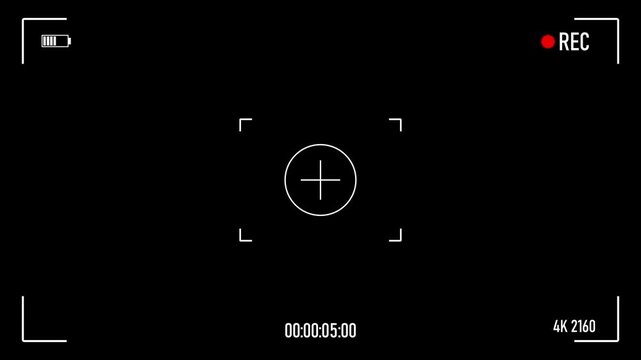 Video background for cinematic production with camera photo view and zoom exposure overlay shows blank electronic display camcorder shutter snapshot frame and picture from animation hd 4k frame